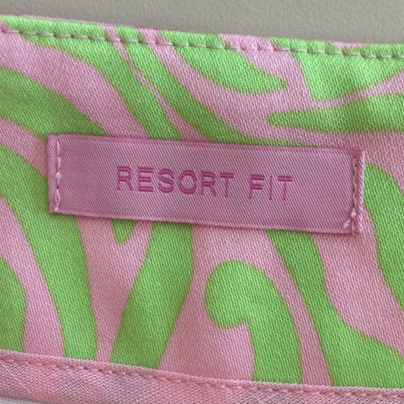 Lilly Pulitzer Pink and Green Resort Shorts - Picture 4 of 6